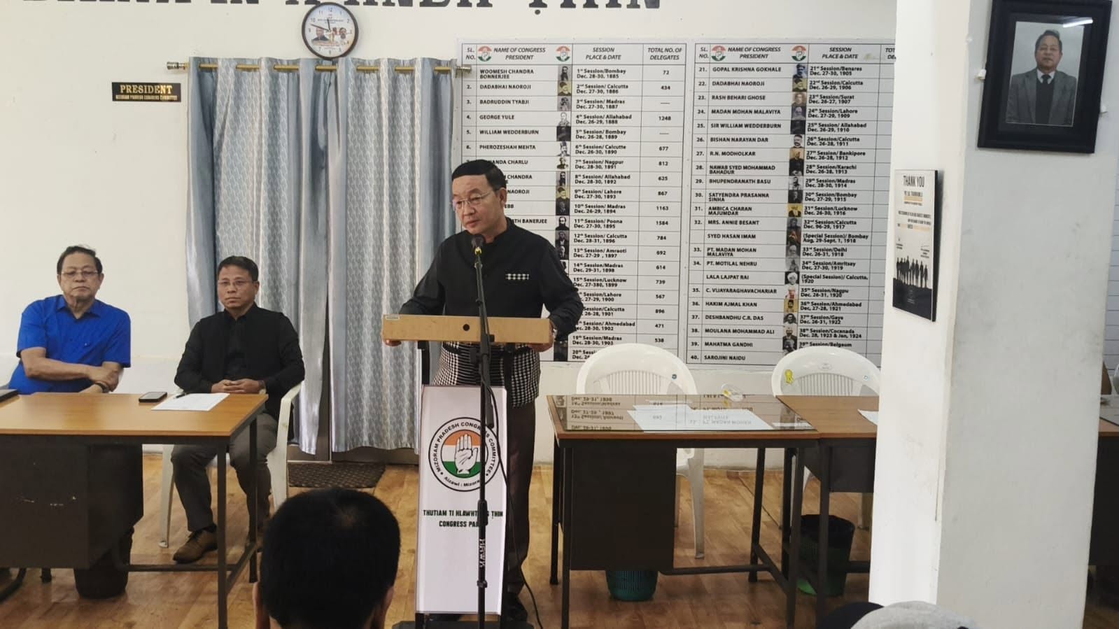 Mizo thalaite tan Congress-in zalenna dar a vaw dawn: MPCC GS